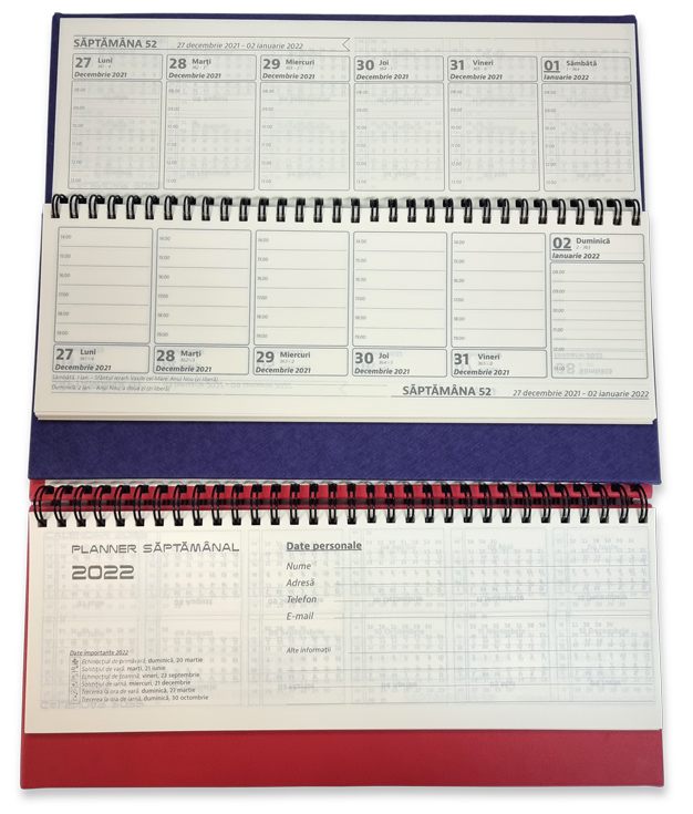 Agendă "Planner" datată